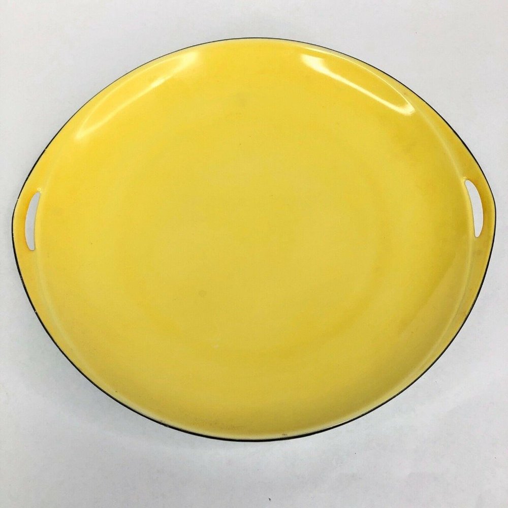 2 Thun Czech Dinner Plates Yellow Art Deco - Picture 6 of 8